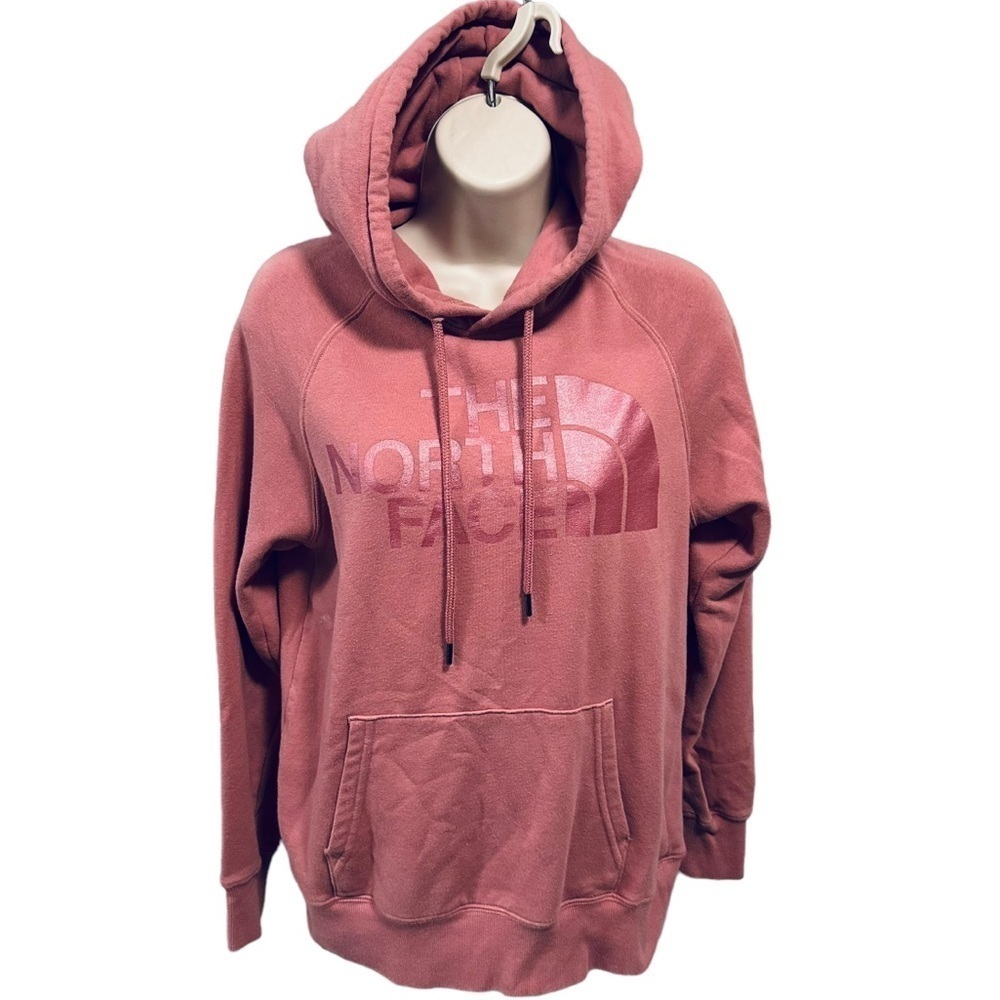 THE NORTH FACE Hooded Fleece Dusty Rose Pink Sweatshirt Hoodie Hiking Athleisure